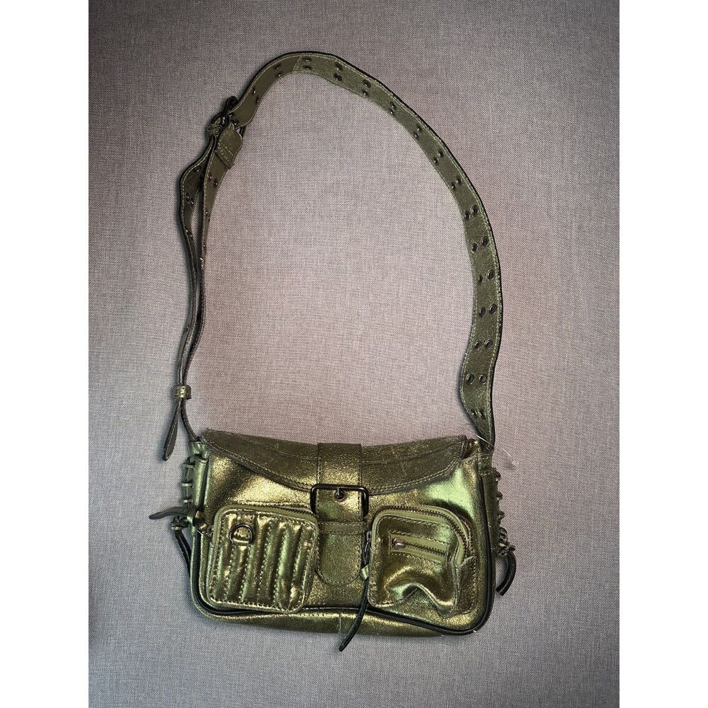 free people high speed crossbody purse "acid lime"